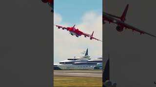 Giant Airplane Antonov 225 on dangerous approach [upl. by Dalenna]