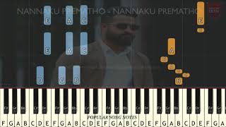 NANNAKU PREMATHO  NANNAKU PREMATHO EASY TO PLAY [upl. by Llered]