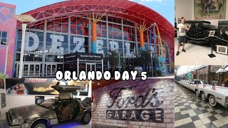 Orlando Auto Museum at Dezerland Park  eating at Fords Garage  ORLANDO 2024 [upl. by Truk303]