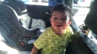 2YearOld Boy Who Accidentally Locked Himself Inside Car is Rescued By Cops [upl. by Mailli985]