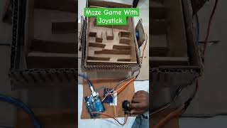 Maze Game Controlled By Joystick  Arduino project [upl. by Kristen396]