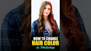 how to change hair color in photoshop  easy photoshop tutorial shorts photoshoptutorial short [upl. by Murrell]