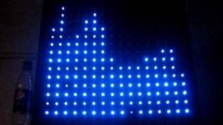 16x16 Vu Led matrix 4xTLC5940  Arduino  Java [upl. by Yelwah]