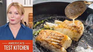 How to Make ButterBasted Fish Fillets with Garlic and Thyme [upl. by Laucsap359]