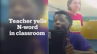 US teacher yells racial slur at students during meltdown [upl. by Lanza22]