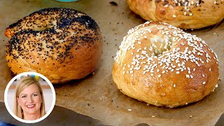 Professional Baker Teaches You How To Make BAGELS [upl. by Ithnan457]