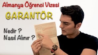 GARANTÖR BELGESİ NASIL ALINIR   ALMANYA ÖĞRENCİ VİZESİ 5 [upl. by Auqenehs]