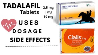 Tadalafil 25 mg 5 mg 10 mg Tablet cialis  Tadalafil uses Dosage side effects [upl. by Ahsinod]