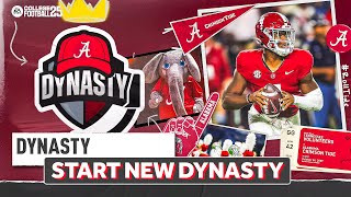 How To Start Your Dynasty College Football 25 [upl. by Ciprian]