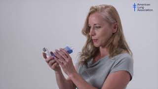 How to Use a MeteredDose Inhaler with a Valved Holding Chamber Spacer [upl. by Sedecram]