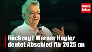 Rückzug Werner Kogler deutet Abschied für 2025 an  kronetv NEWS [upl. by Sajet568]