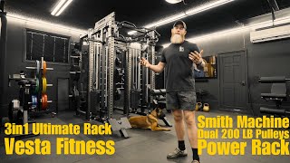 Vesta Fitness 3in1 Ultimate Rack  Garage Gym Update [upl. by Rasaec]