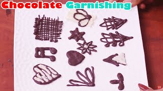 How TO Make Chocolate Garnishing for Cake  Part3 [upl. by Joby]