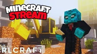 Hoggy Plays Minecrafts Hardest Modpack  RLcraft  Part 6 Live Stream [upl. by Zenas]