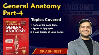 General Anatomy Part 4  Parts of long bone Types of Epiphysis Blood supply of long bones [upl. by Denice]