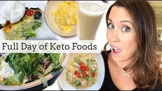 FULL DAY OF EATING KETO Ketogenic amp EASY LOW CARB RECIPES  Ashley Salvatori [upl. by Gerstein]