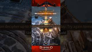 Finally Reached Paragon 400 Inferno 2 diabloimmortal blizzard diablo mmorpg [upl. by Ahsinaw]