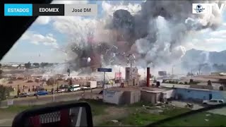 La explosión del mercado de cohetes en Tultepec [upl. by Niamjneb]