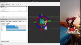 Control of 5DOF robotic arm using moveit Rviz and ROS [upl. by Merat]