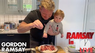 Gordon Ramsay Shows How To Make A Lamb Chop Dish At Home  Ramsay in 10 [upl. by Naasar]