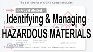 Identifying amp Managing HAZARDOUS MATERIALS [upl. by Dorree]