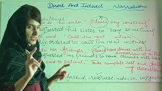 Direct and Indirect Narration Imperative SentencesstudyEnglish grammar [upl. by Loella551]