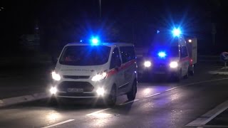 Einsatzfahrten Einsatzkräfte zu Bombenentschärfung in AachenWest am 02112016 [upl. by Ainav716]