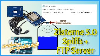 Zisterne 50 SPIFFS  FTP Server Daten auf einem FTP Server ablegen [upl. by Larrabee449]