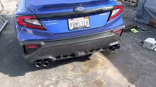 ETS Axleback Resonated Remark Resonated Midpipe vs ETS NonResonated 2022 WRX vs Stock Exhaust [upl. by Vokaay]