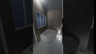 Exemple de salle de bain moderne et design de 8m2 shorts [upl. by Nawk377]