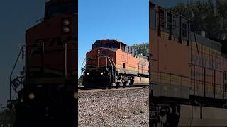 BNSF AC44C4M leading a fast BNSF Grain train bnsftrains bnsfrailway bnsf [upl. by Annora]