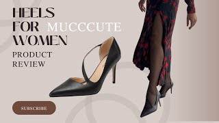 Step into Elegance 👠 MUCCCUTE Pointed Toe Heels – Classic Style for Any Occasion [upl. by Reklaw]