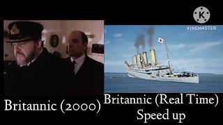 Britannic 2000 Movie vs Britannic Real Time Speed Up  Side by Side [upl. by Zosima]