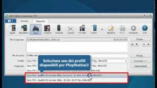 Come convertire file video Full HD per Sony PS3 usando AVS Video Converter [upl. by Vareck]