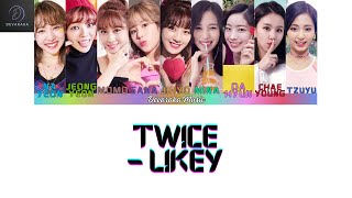 TWICE 트와이스  LIKEY Piano Cover Color Coded Lyrics Eng\Rom\Indo [upl. by Kcub]