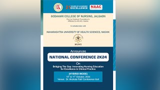 GODAVARI COLLEGE OF NURSING JALGAON NATIONAL CONFERENCE 2K24 [upl. by Airamahs901]