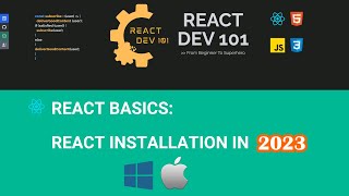 How to install React JS  2023  Basic Installation in 4 minutes [upl. by Ellecrag]