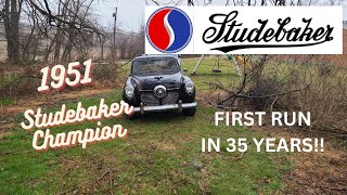 1951 Studebaker Champion First Run in 35 years [upl. by Attaynek]