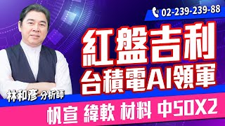 理周TV20240215盤後林和彥 時間密碼／台積電 緯軟 帆宣 材料 長榮航買底部賺大錢 [upl. by Lrac460]