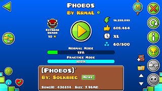 🔴Live  Geometry Dash  Phobos 15 Extreme Demon New best [upl. by Mortensen865]