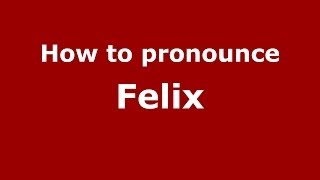 How to pronounce Felix French  PronounceNamescom [upl. by Botsford]