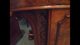 Victorian walnut Davenport desk [upl. by Melessa638]