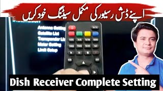 Dish Receiver Complete Setting in Urdu Hindi  Dish Receiver Setting [upl. by Lepine]