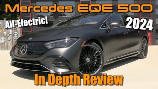 2024 MercedesBenz EQE 500 4Matic Start Up Test Drive amp In Depth Review [upl. by Ellekram464]