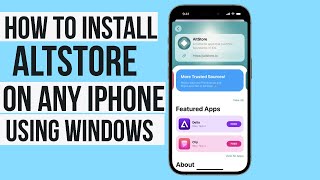 How To Install AltStore On iPhoneiPad With Windows 2024 [upl. by Anavrin]