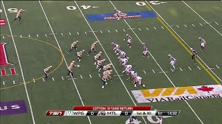 Winnipeg Blue Bombers vs Montreal Alouettes Week 3 Full Game 2014 [upl. by Tterrej]