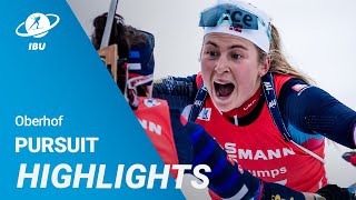 World Cup 2324 Oberhof Women Pursuit Highlights [upl. by Matias]