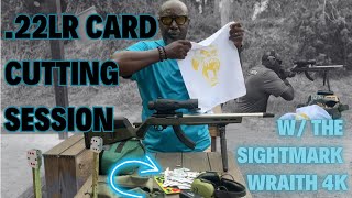 Card Cutting Session w Sightmark Wraith 4K DayNight Time Optic [upl. by Moises538]