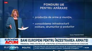 Miliarde de euro bani europeni pentru înzestrarea Armatei De ce sume beneficiază România [upl. by Lema622]