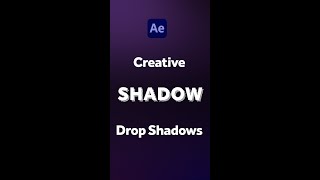 Creative drop shadows in After Effects [upl. by Jezabel]